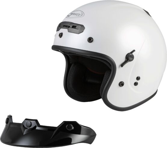 GMAX GM-32 Open-Face Helmet Pearl White Large - Image 6