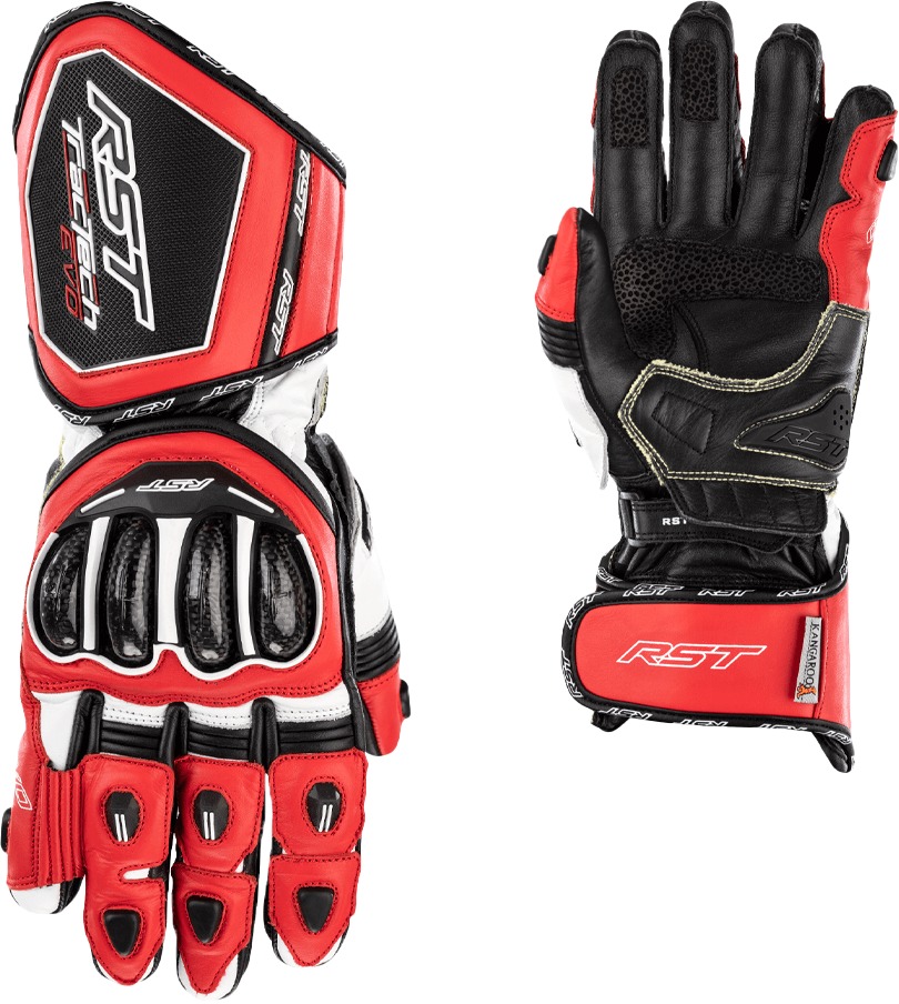 RST Tractech EVO 4 CE Glove Red/White/Black Small - Image 3