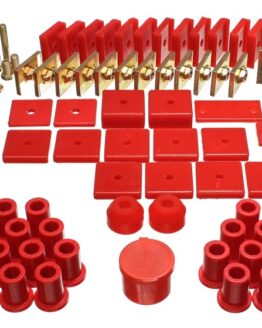Red Hyper-Flex Master Bushing Set Fits 64-78 Toyota FJ40 Land Cruiser