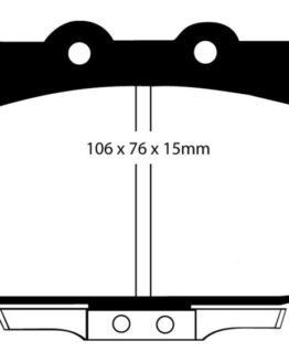 EBC Yellowstuff Front Brake Pads Semi-Metallic DP4763R Fits 86-89 Mazda RX7