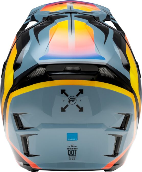 Fly Formula CP Krypton Helmet Grey/Black/Electric Fade 2X ECE/DOT - Image 3