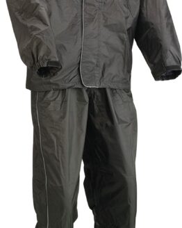 Z1R 2-Piece Rain Suit Black 4XL Waterproof Riding Set
