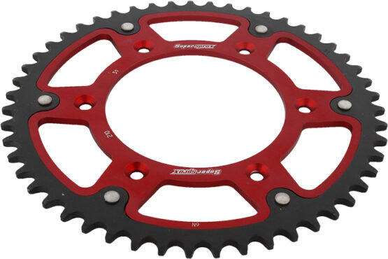 Supersprox Stealth Rear Sprocket 51T Red 520 Chain Fits Honda CRF XR - Image 4