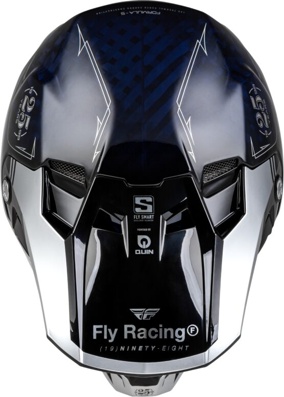 Fly Racing Formula S Carbon Legacy Helmet Navy/Silver XS - Image 3