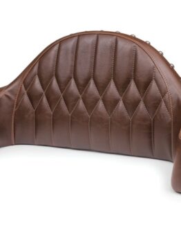 Vint Pass Backrest w/Diam Stitch - Brown