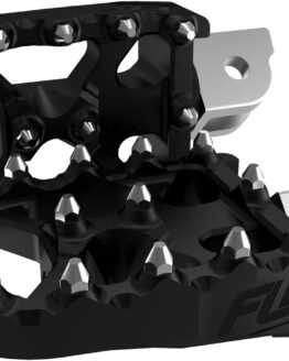 FLO Motorsports Moto Style Footpeg Set Black M8 For Harley Softail