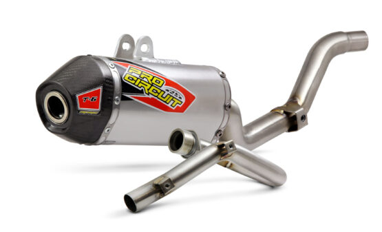 Pro Circuit T-6 Full Exhaust w/ Carbon End Cap Fits 19-25 CRF250F - Image 2