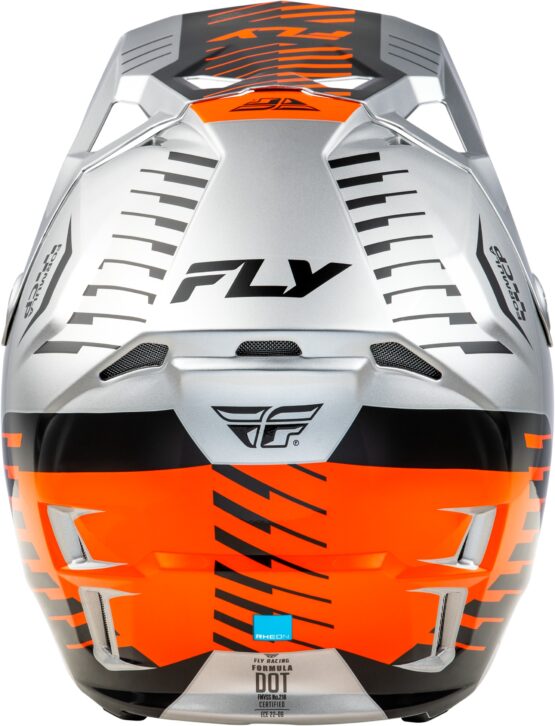 Fly Racing Formula CP Slice Helmet Grey/Orange/Black SM - Image 2