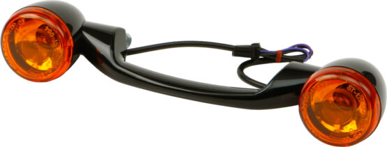 HardDrive Turn Signal Light Bar Black with Amber Lenses