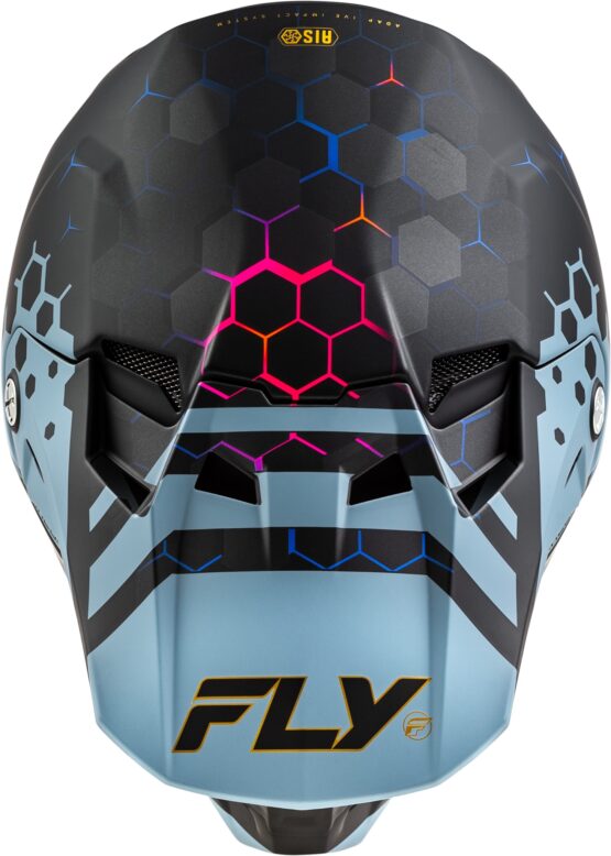 Fly Racing Formula CC Tektonic Helmet Matte Black/Slate/Blue XL - Image 3