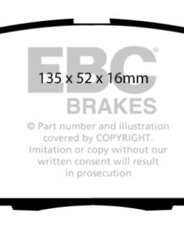 EBC Bluestuff Front Brake Pads Semi-Metallic Fits 07-11 Acura CSX 2.0 Type S