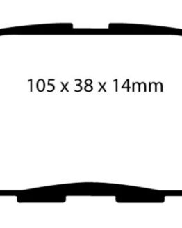 EBC Bluestuff Rear Brake Pads Semi-Metallic Fits 02 Infiniti G35 3.5 w/o DCS