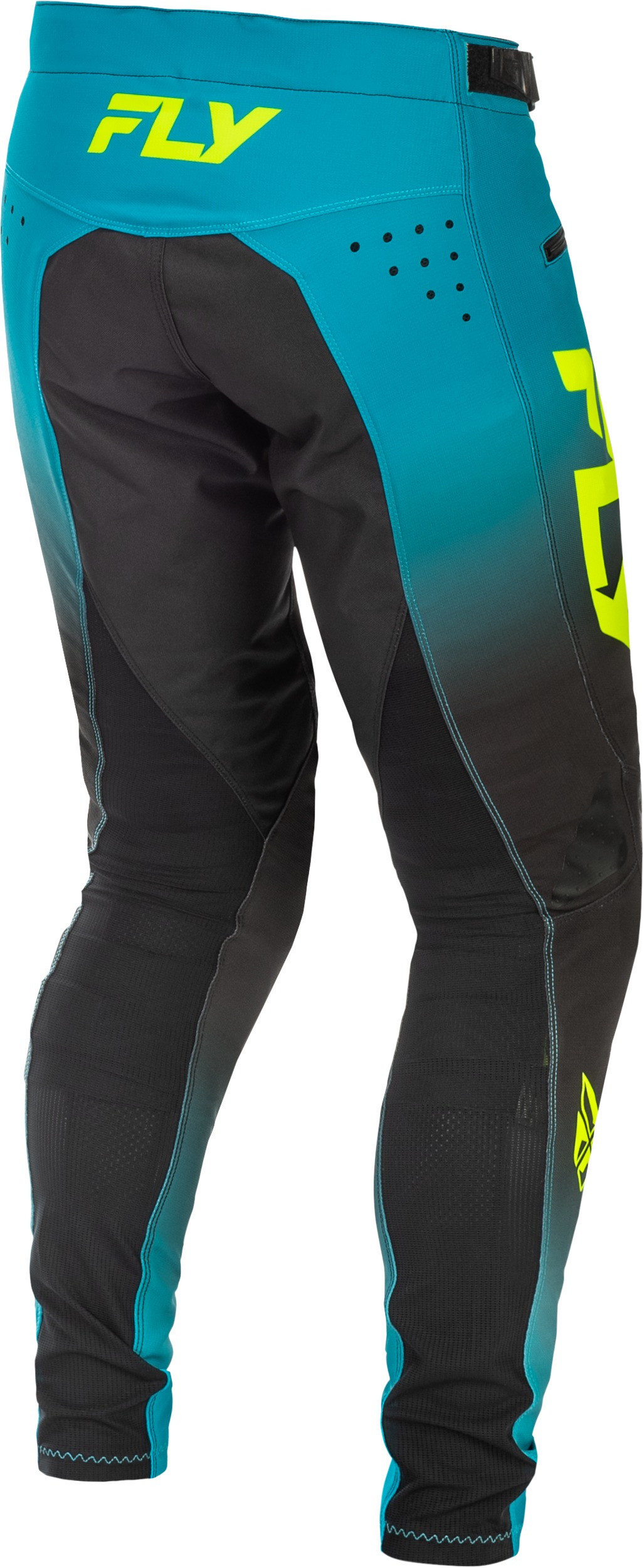 Fly Racing Rayce Bicycle Pants Teal/Black/Lime Men's 34 - Image 4