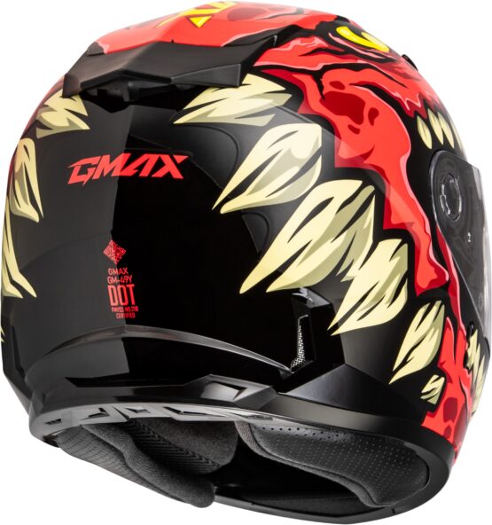 GMAX Youth GM-49Y Drax Full Face Helmet Red Large - Image 2
