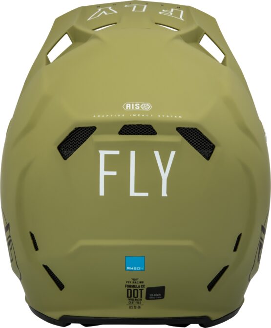 Fly Racing Formula CC Centrum Helmet Matte Olive Green/Black XS - Image 4