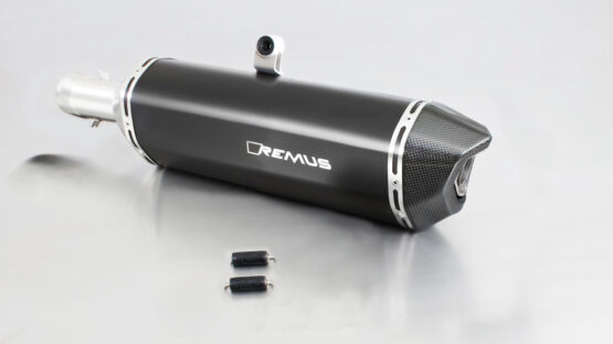 Remus Black Hawk Slip On Exhaust Black For 08-12 BMW F650GS E8GS 52kW