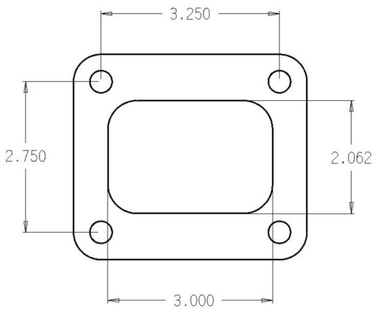 Turbo FLG T4 Garrett Exh Inlet .010in Exhaust Gasket - Image 2