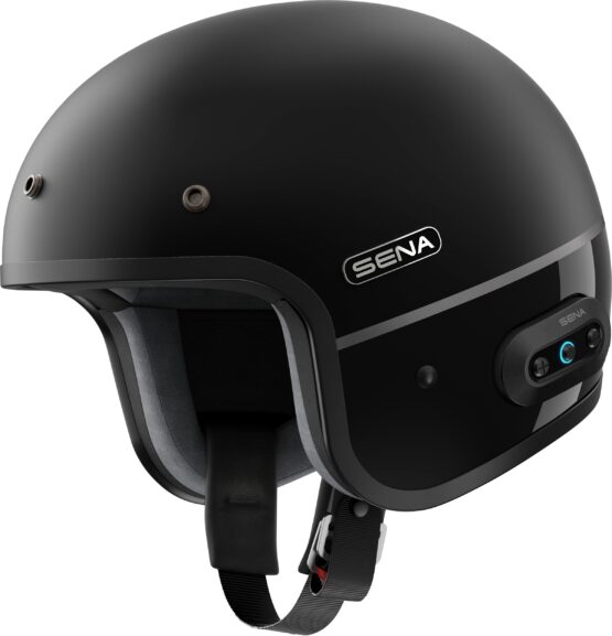 Sena Surge Open Face Helmet Mesh Matte Black/Gloss Black 2X-Large - Image 5