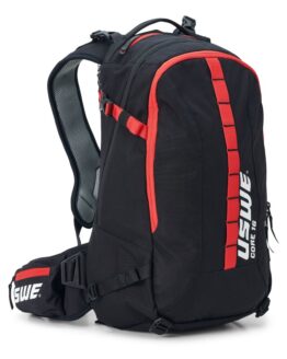 USWE Core 16L Dirt Biking Daypack Black/Red with Phone Pocket