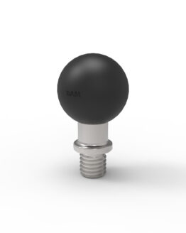 Male-Thread Mount Base with 1" Ball - M10 X 1.5 Thread