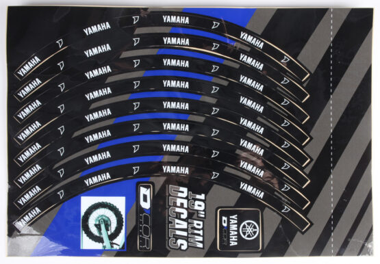 D'Cor 19" Yamaha Logo Rear Rim Decals Fits 1990-2017 Yamaha YZ