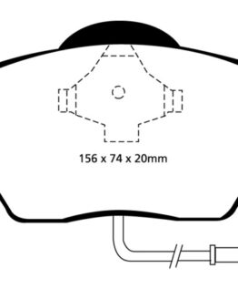 Yellowstuff Front Brake Pads Semi-Metallic DP41330R Fits 99-06 Audi TT 1.8 Turbo