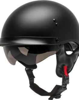 GMAX HH-65 Full Dressed Half Helmet Matte Black XL