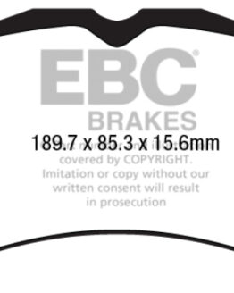 EBC Bluestuff Front Brake Pads Semi-Metallic Fits 2015+ Ford Mustang 2.3L Turbo