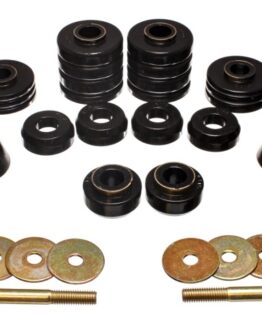 Black Body Cab Mount Set Fits 73-80 GM C/K-10/20/30 C/K1500/2500/3500