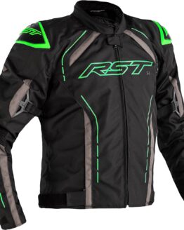 RST S1 CE Textile Jacket Black/Grey/Neon Green 3XL