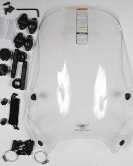 Street 17" Windscreen Clear w/Quicket Mount 1"