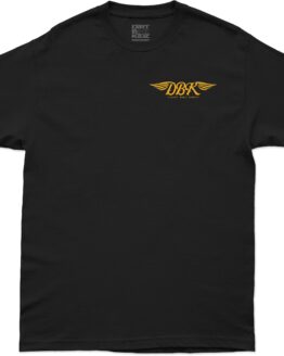DBK Goldwings Tee Black 2X-Large Men's Short Sleeve Shirt