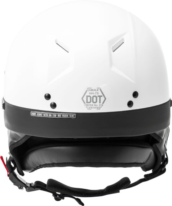 GMAX HH-75 Half Helmet White XL Gloss - Image 5