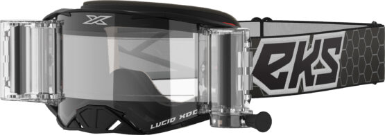 EKS Brand Lucid Goggle Race Pack Black/White Zip Off Clear Lens - Image 4