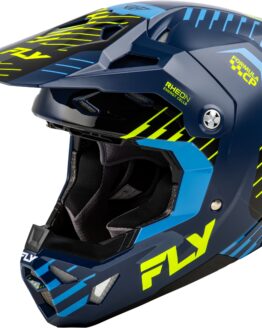 Fly Racing Formula CP Slice Helmet Navy/Hi-Vis/White SM