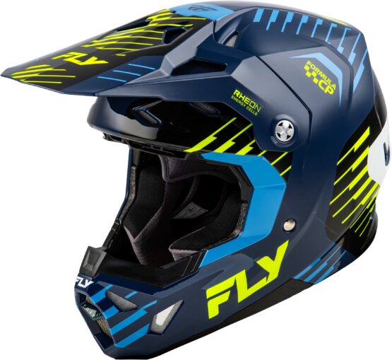 Fly Racing Formula CP Slice Helmet Navy/Hi-Vis/White XS