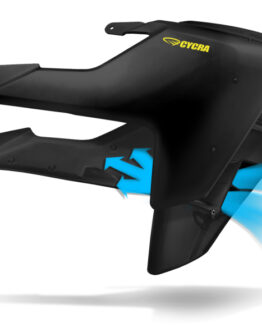 Cycra Powerflow Radiator Shrouds Black Fits 16-18 Husqvarna FC250