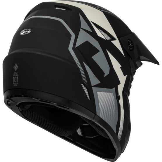 MX-46 Compound Helmet MATTE BLACK/GREY/WHITE X-Small - Image 4