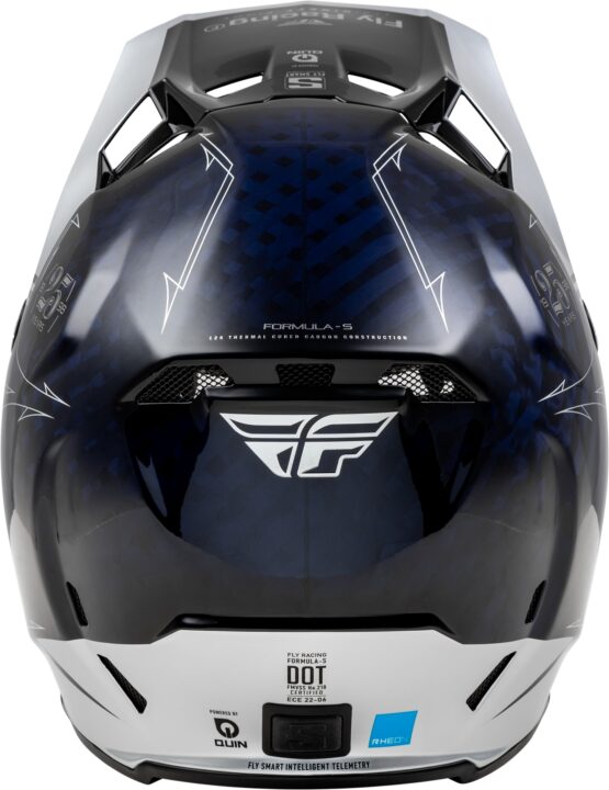 Fly Racing Formula S Carbon Legacy Helmet Navy/Silver XS - Image 4