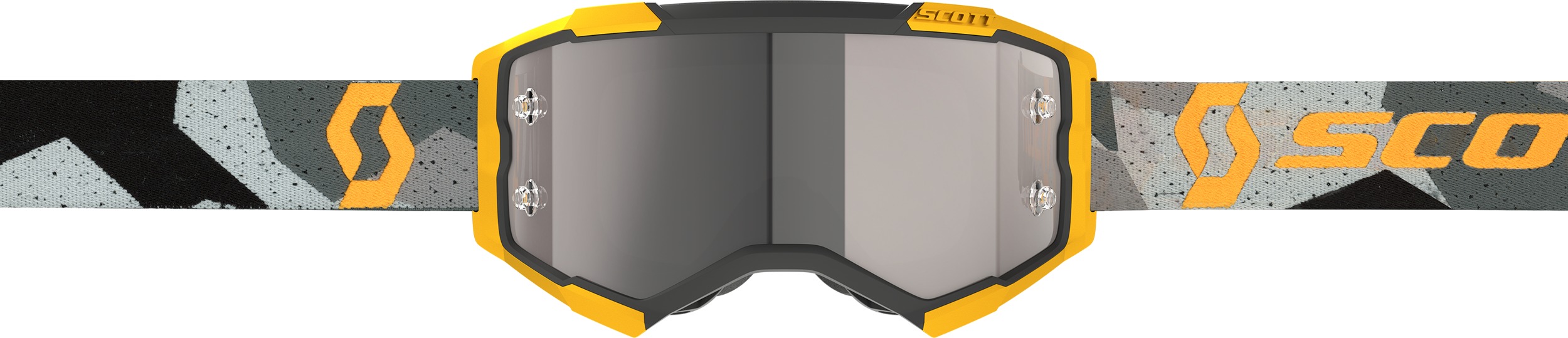 SCOTT Fury Goggles Camo Grey/Yellow Silver Chrome Lens - Image 3