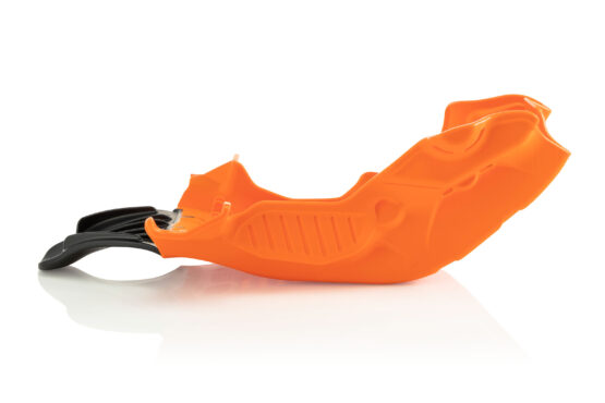 Acerbis Skid Plate Orange/Black Plastic Fits 19-23 KTM XC-F/FX & GasGas EX/MC - Image 3