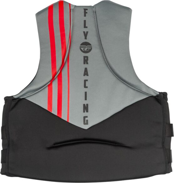 Fly Racing Neoprene Flotation Vest Black/Grey/Red Small - Image 2