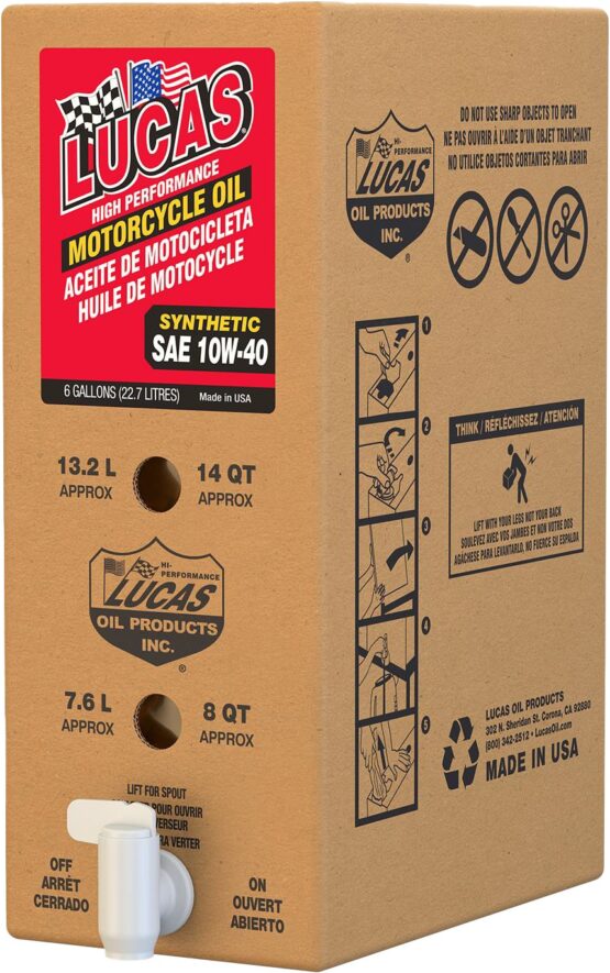 Lucas Synthetic High Performance Oil 10W40 6 Gallon Box