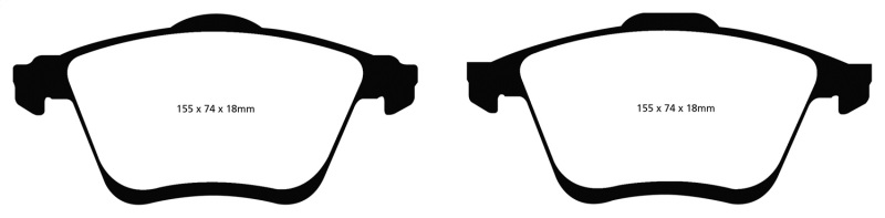 EBC Yellowstuff Front Brake Pads Semi-Metallic DP41773R For 06-09 Mazda 6 Turbo - Image 3