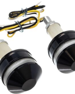 Letric Lighting Grip Indicator Lights Black Cap White/Amber