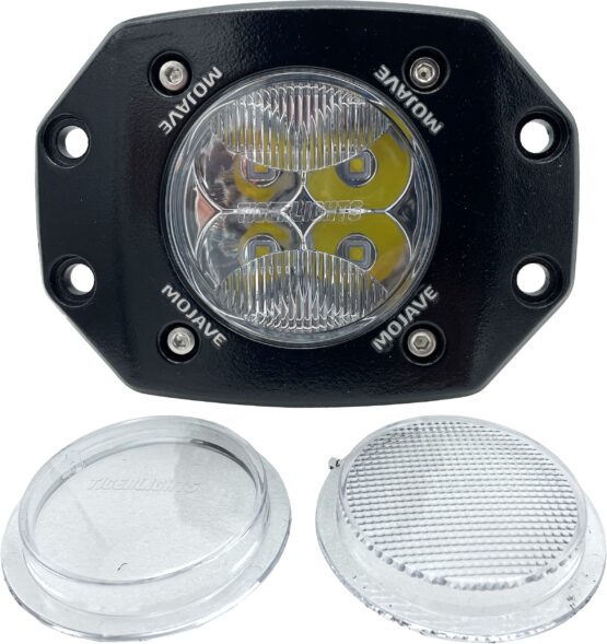 Tiger Lights 3" Flush Mount 40W LED Light Black Racing Mojave Series - Image 2