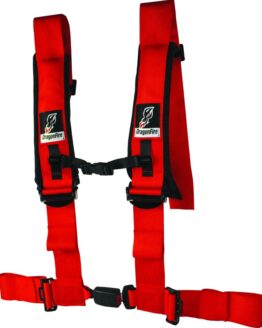 DragonFire Racing 4-Point H-Style EZ-Adjust Harness Red 3in Buckle