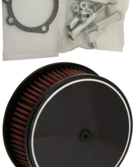 HP Custom Round Air Cleaner 5-7/8" Smooth - Black