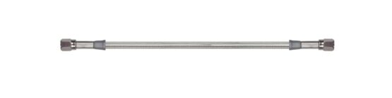 Goodridge 14in Universal Brake Line Assembly Clear-Coated Silver - Image 2