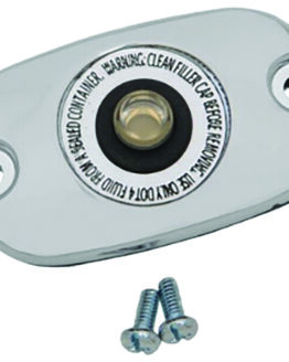 HardDrive Rear Brake Master Cylinder Cover Chrome For Harley Touring 08-20